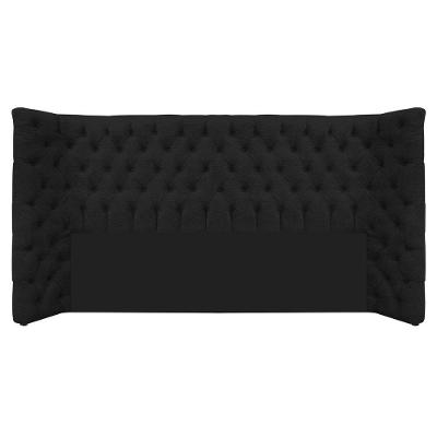 Cabeceira King Everest P02 195cm Para Cama Box Corano - Doce Sonho Móveis Preto