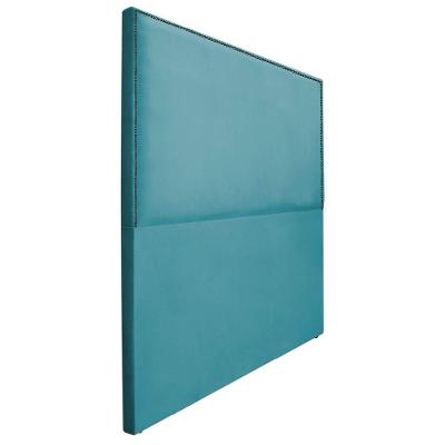Cabeceira Queen 160 Cm Cama Box Suede Azul Turquesa