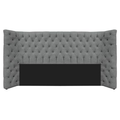 Cabeceira King Everest P02 195cm Para Cama Box Corano - Doce Sonho Móveis Cinza