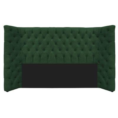 Cabeceira Queen Everest P02 160cm Para Cama Box Suede - Doce Sonho Móveis Verde