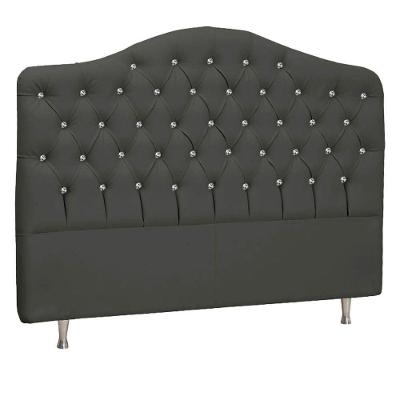 Cabeceira Solteiro P04 100 Cm Suede Cinza Escuro Tca 958
