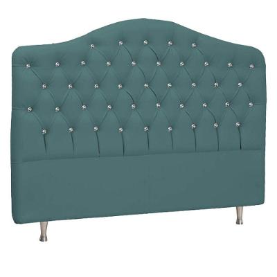 Cabeceira Solteiro Florence P04 90 Cm Suede Turquesa Tca 946