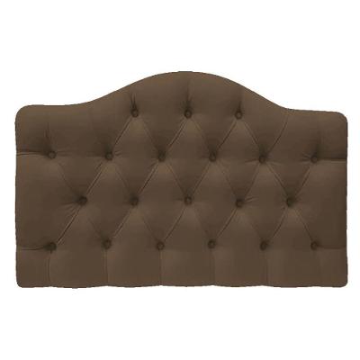 Cabeceira Suspensa Imperatriz 195 Cm King Size Suede Marrom
