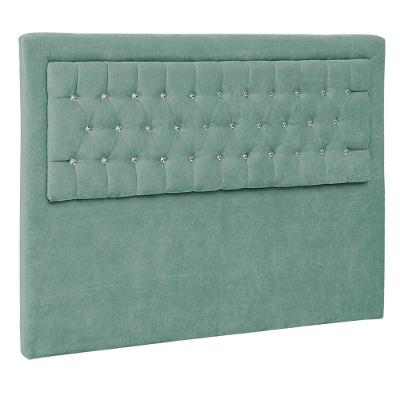 Cabeceira Solteiro Iasi P04 90 Cm Suede Turquesa Tca 946