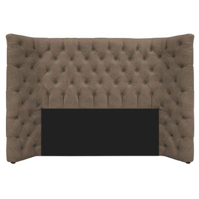 Cabeceira Casal Everest P02 140cm Para Cama Box Suede Marrom