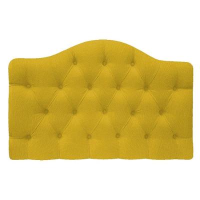 Cabeceira Suspensa Imperatriz 195 Cm King Size Suede Amarelo