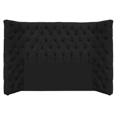 Cabeceira Casal Everest P02 140cm Para Cama Box Corano - Doce Sonho Móveis Preto