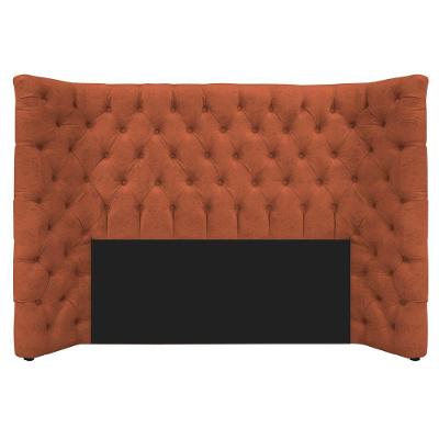 Cabeceira Casal Everest P02 140cm Para Cama Box Suede Terracota