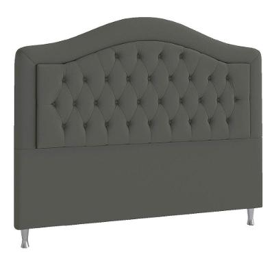 Cabeceira Solteiro P04 90 Cm Suede Cinza Escuro Tca 958