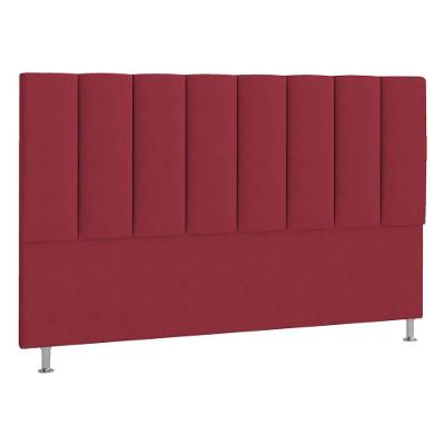Cabeceira Solteiro Hannover P04 90 Cm Suede Vermelho Tca 53