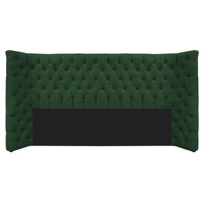 Cabeceira King Everest P02 195cm Para Cama Box Suede - Doce Sonho Móveis Verde