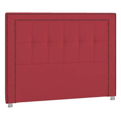 Cabeceira Solteiro Catania P04 90 Cm Suede Vermelho Tca 53