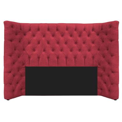 Cabeceira Casal Everest P02 140cm Para Cama Box Suede - Doce Sonho Móveis Vermelho