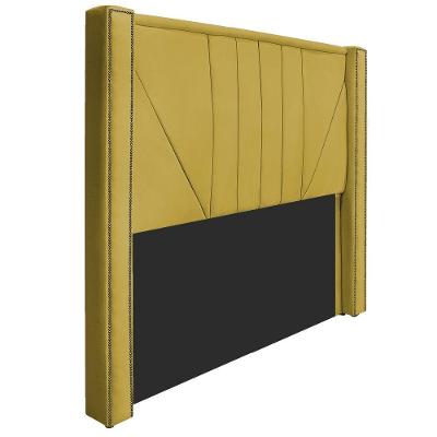Cabeceira King P02 195cm Para Cama Box SuedeAmarelo