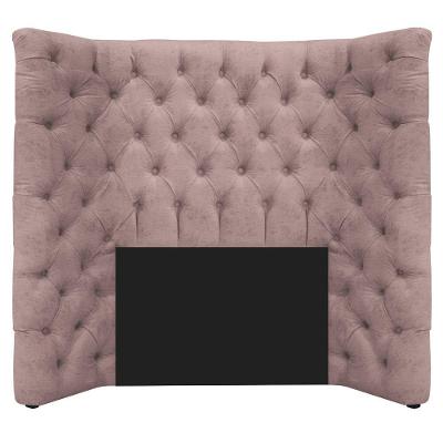 Cabeceira Solteiro Everest P02 90cm Para Cama Box Linho Rosê