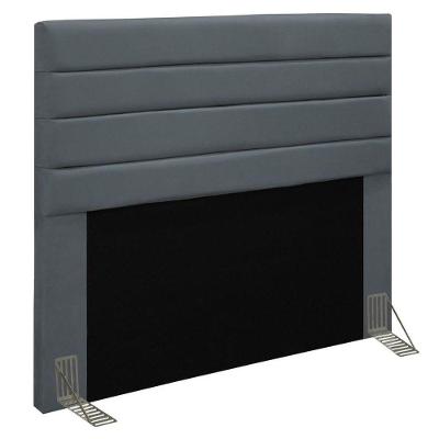 Cabeceira Cama Box Casal Queen 160cm Rubi D10 Suede Cinza