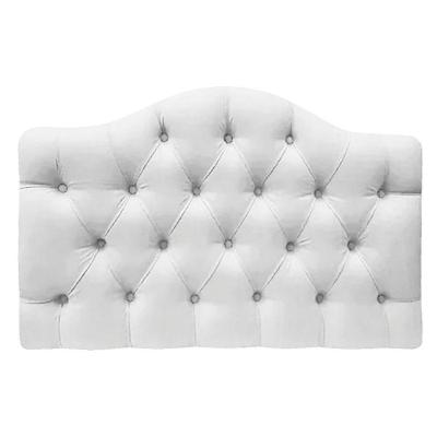 Cabeceira Suspensa Imperatriz 195 Cm King Size Suede Branco