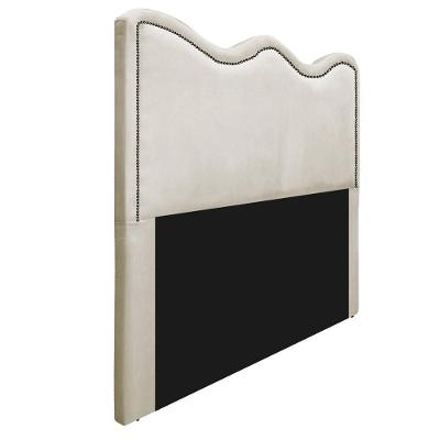 Cabeceira Solteiro Bari P02 90 cm Para Cama Box Linho Bege