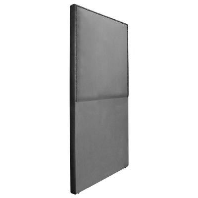 Cabeceira Solteiro Bali P02 90 cm Para Cama Box Suede Cinza