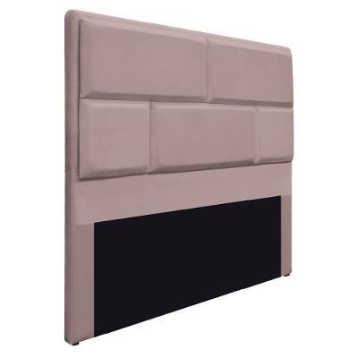 Cabeceira Solteiro Brick P02 90 cm Para Cama Box Linho Rosê