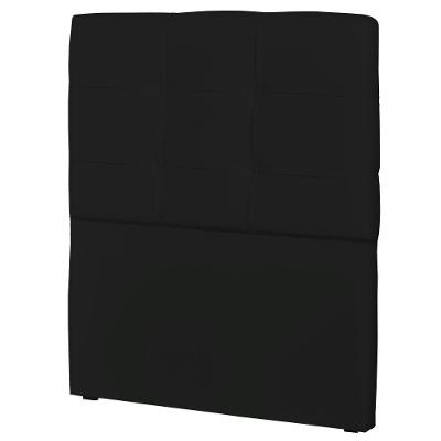 Cabeceira Solteiro 90Cm London Corino Preto - Js Móveis