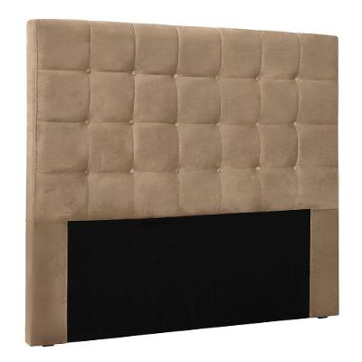 Cabeceira King 1,95m Santiago Suede - Pallazio Cor Bege