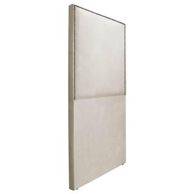 Cabeceira Solteiro Bali P02 90 cm Para Cama Box Suede Bege