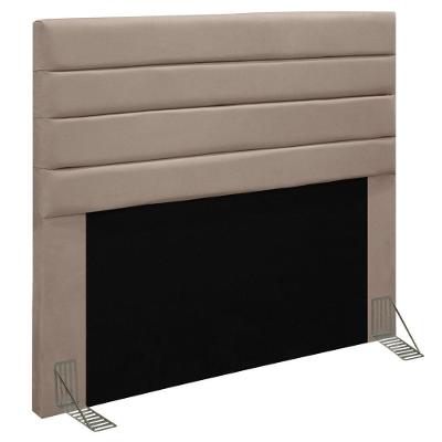 Cabeceira Casal King 193Cm Rubi D10 Suede Bege