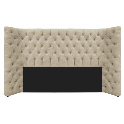 Cabeceira Queen Everest P02 160cm Para Cama Box Corano Bege