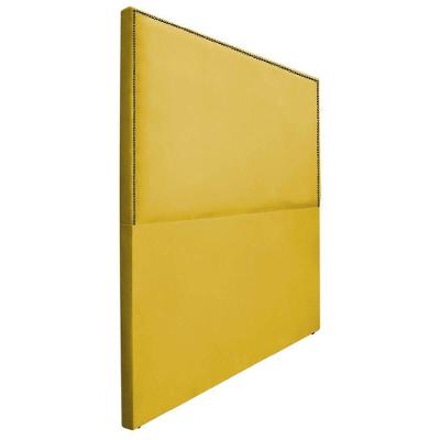Cabeceira King Bali P02 195 Cm Para Cama Box Suede - Doce Sonho Móveis Amarelo