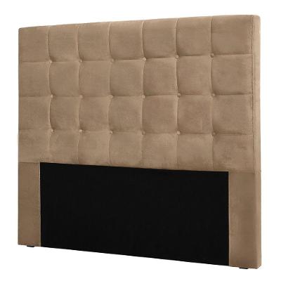 Cabeceira Solteiro 0,90m Santiago Suede - Pallazio Cor Bege