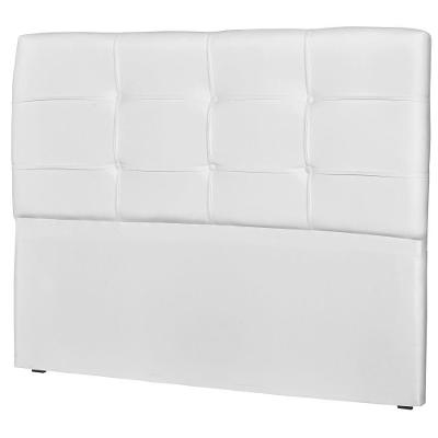 Cabeceira Casal 160Cm London Corino Branco - Js Móveis