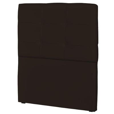 Cabeceira Solteiro 90Cm London Corino Marrom - Js Móveis