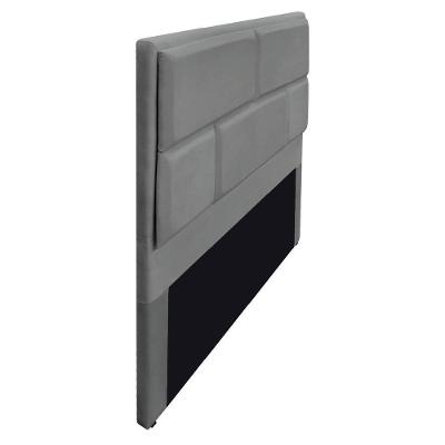 Cabeceira Queen Brick P02 160 Cm Para Cama Box Corano - Doce Sonho Móveis Cinza
