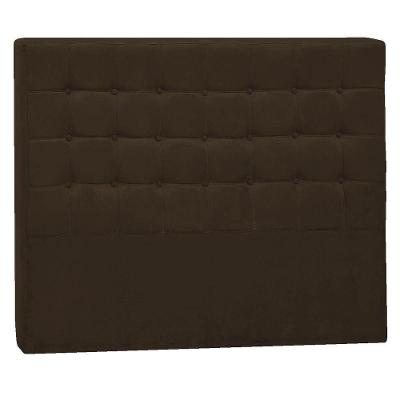 Cabeceira Casal Pequim P04 140 Cm Suede Marrom Tca 942