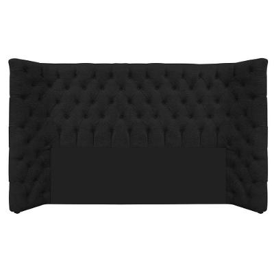 Cabeceira Queen Everest P02 160cm Para Cama Box Corano Preto
