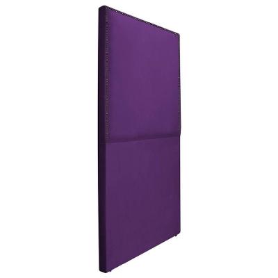 Cabeceira Solteiro Bali P02 90 cm Para Cama Box Suede Roxo