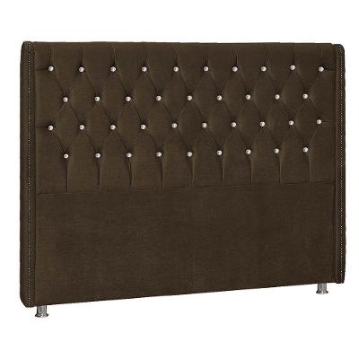 Cabeceira Casal Tóquio P04 140 Cm Suede Marrom Tca 942