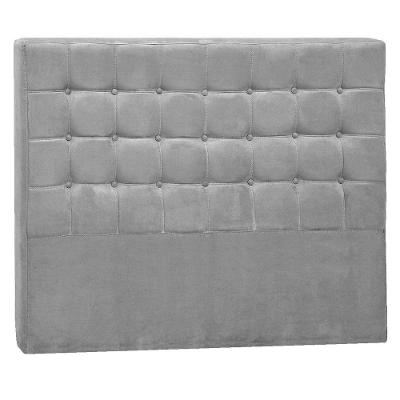 Cabeceira Casal Pequim P04 140 Cm Suede Cinza Tca 940
