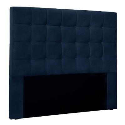 Cabeceira Queen 1,60m Santiago Suede - Pallazio Cor Azul Marinho