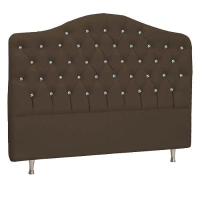 Cabeceira Casal Florence P04 140 Cm Suede Marrom Tca 942