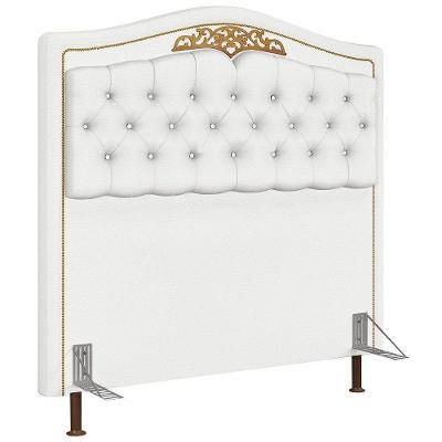 Cabeceira Cama Box Casal 195Cm Corano Branco