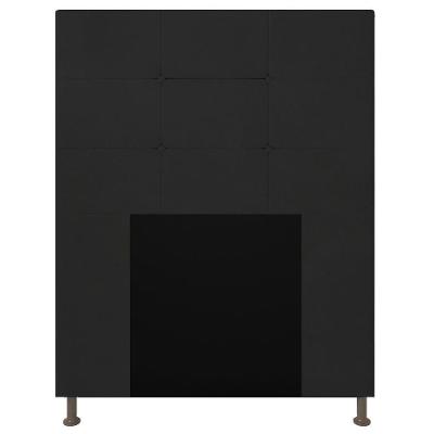 Cabeceira Solteiro 0,90m Zurique Suede - Pallazio Cor Preto