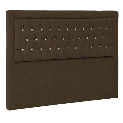Cabeceira Casal Iasi P04 140 Cm Suede Marrom Tca 942