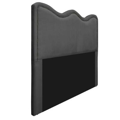 Cabeceira Solteiro Bari 90 Cm Cama Box Linho Cinza Escuro