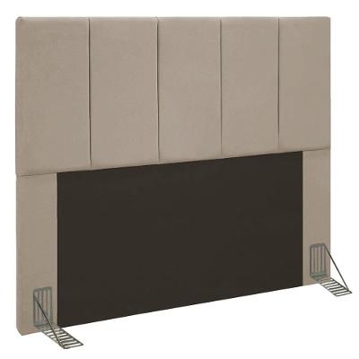 Cabeceira Queen 1,60m Genebra Suede - Pallazio Cor Bege