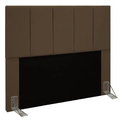 Cabeceira Queen 1,60m Genebra Suede - Pallazio Cor Marrom