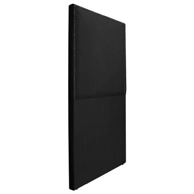 Cabeceira Solteiro Bali P02 90 cm Para Cama Box Suede Preto