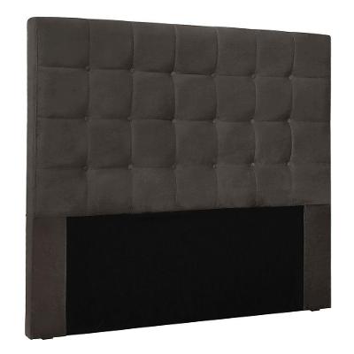 Cabeceira Queen 1,60m Santiago Suede - Pallazio Cor Cinza