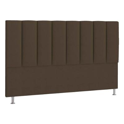 Cabeceira Casal Hannover P04 140 Cm Suede Marrom Tca 942